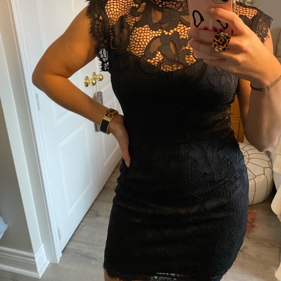 Lace Mini Black Dress😍 - Picture 11 of 12